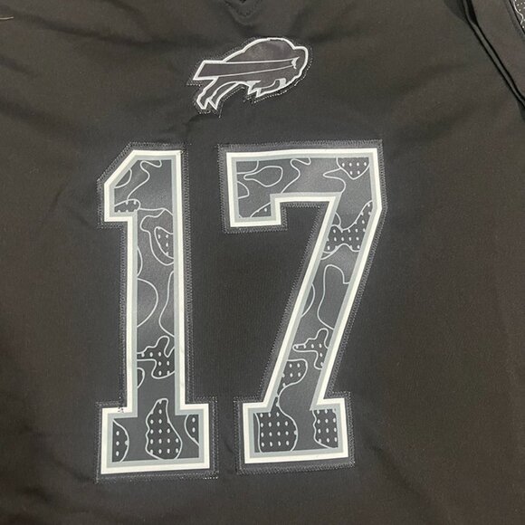 Josh Allen #17 Black Buffalo Bills RFLCTV Limited Jersey - Picture 2 of 7